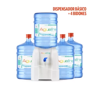 Dispensador Básico + 4 Bidones 20 lts.