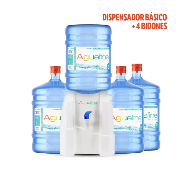 Dispensador Básico + 4 Bidones 20 lts.