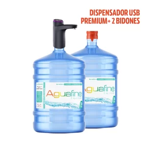 Dispensador USB Premium + 2 Bidones 20 lts.